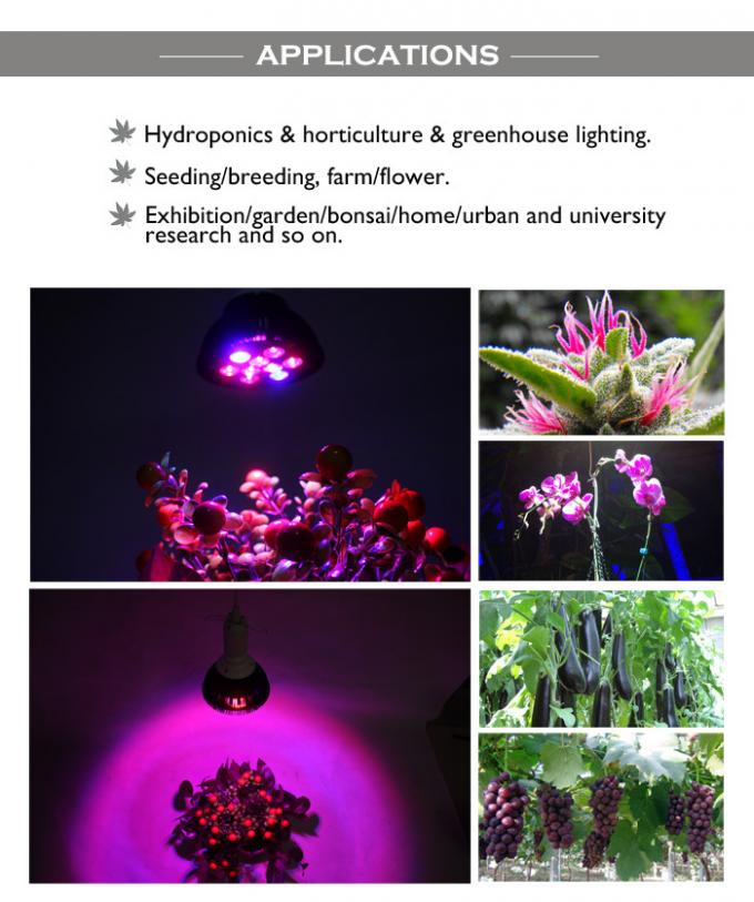 ราคาขายส่ง 9w Led Grow หลอดไฟสำหรับ Hydroponic Plant ปลูกพืชกัญชาทางการแพทย์เพื่อเพิ่มผลผลิต